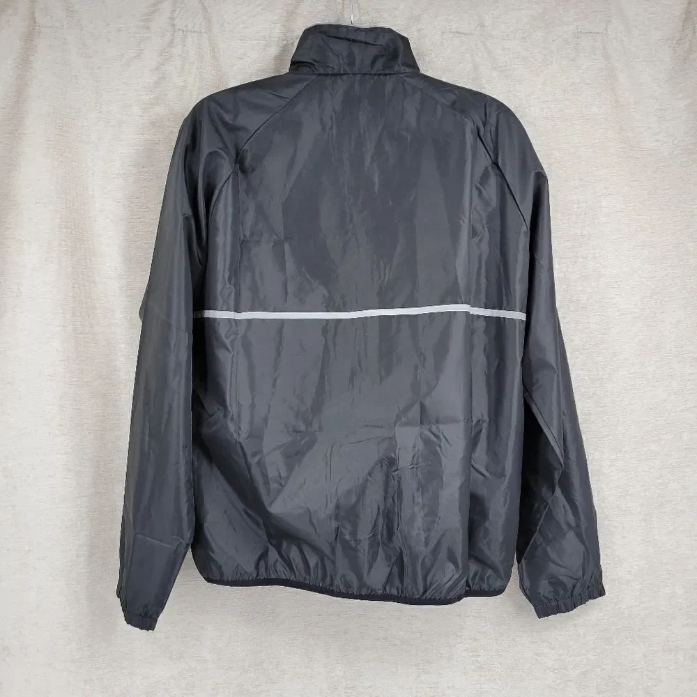Sports Illustrated Men's XL Black Full Zip Windbreaker
